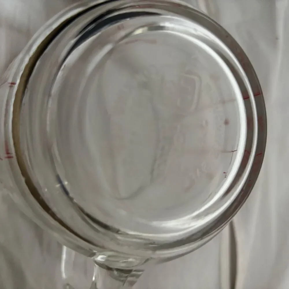 Fire King Anchor Hocking 498 Red Letter 2 Cup Glass Measuring Cup